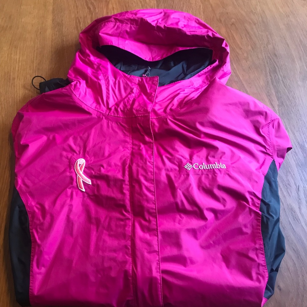 Columbia Pink Breast Cancer Windbreaker